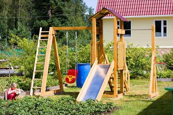 7 советов по обустройству игровой площадки для детей на даче с фото