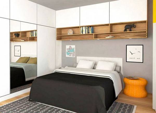 Дизайн маленькой спальни 9 кв м с фото