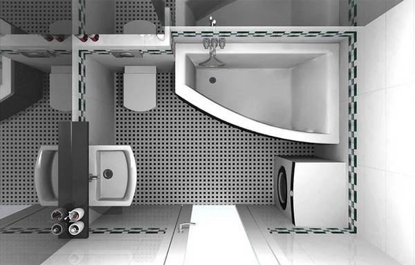 Дизайн маленькой ванной комнаты, совмещенной с туалетом - фото