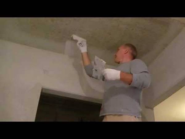 Как шпаклевать потолок - советы мастера - фото