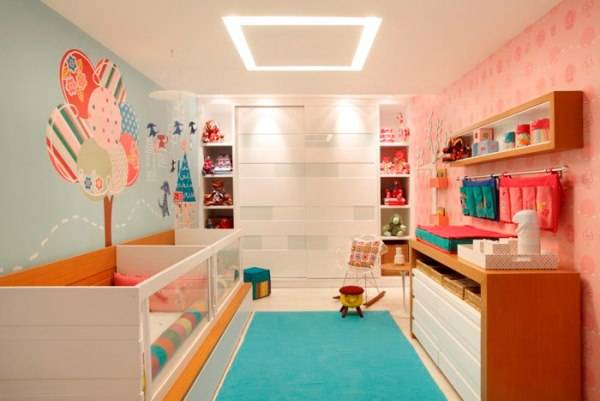 Комбинированные обои для детской комнаты: 10 правил оформления - фото