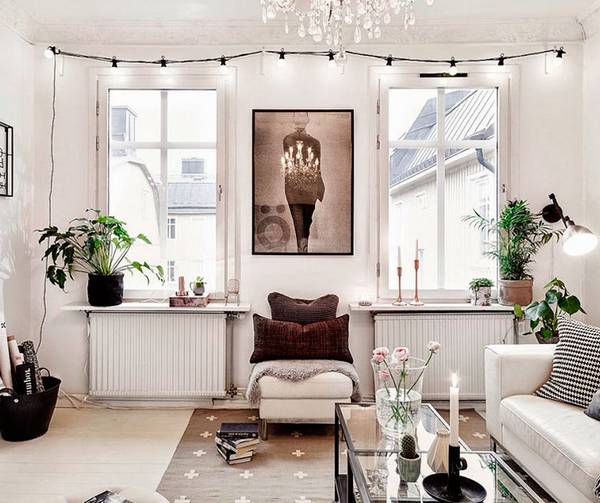 Скандинавский стиль в интерьере квартиры  фото - фото