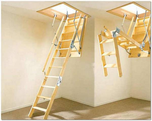 Выдвижная лестница на чердак: 6 преимуществ с фото